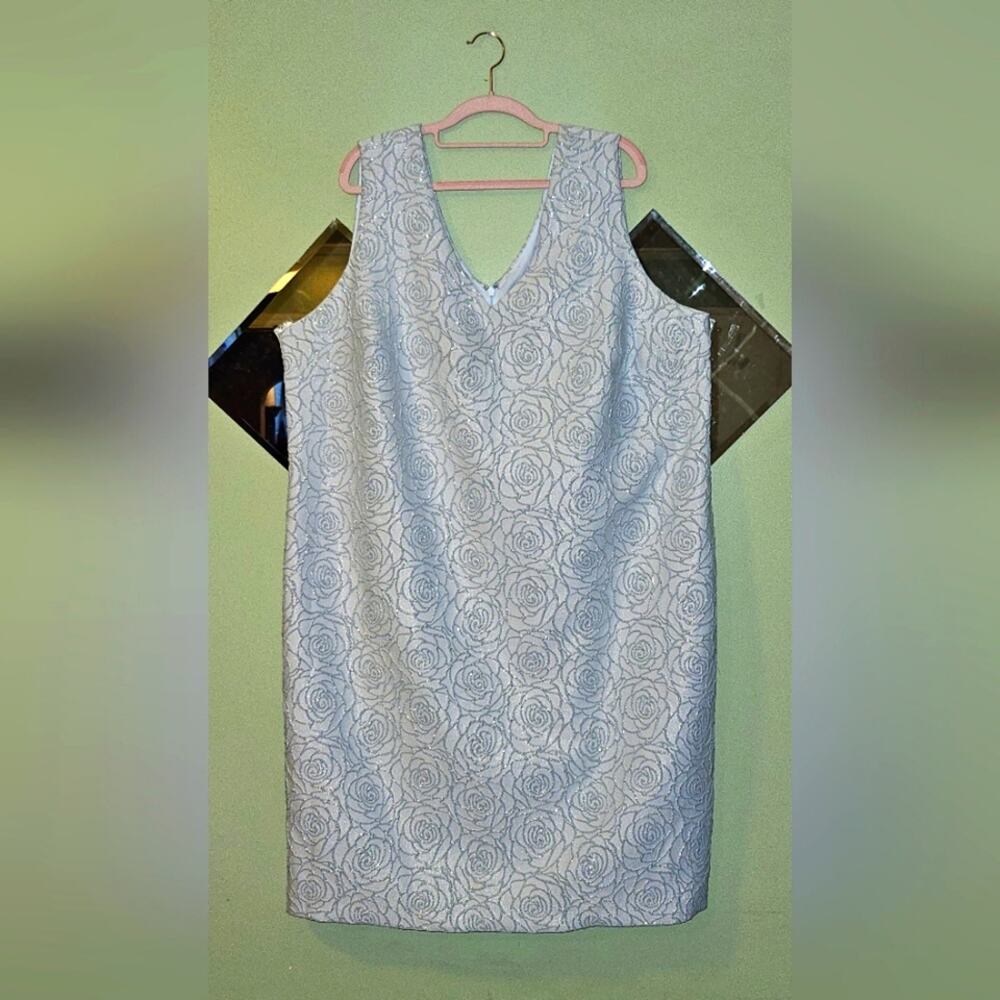 Lane Bryant Sz 22 Blue Shimmer Dress